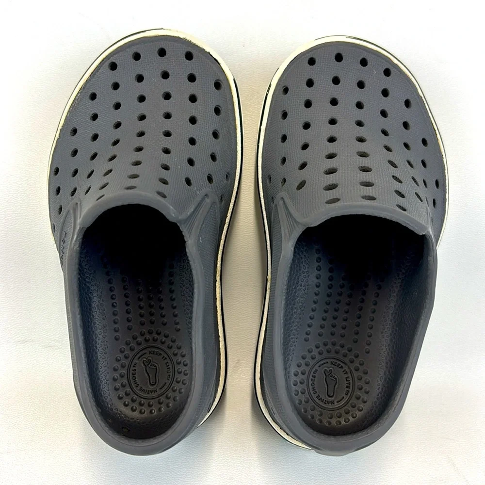 NATIVE Miles Gray SlipOn Waterproof Shoes Size C7